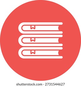 Icono de Vector de libros. Se puede utilizar para aplicaciones de impresión, móviles y de Web.