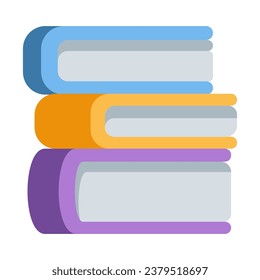 Books vector icon flat illustration on white background. Dictionary books icon. Library sign. Education symbol
