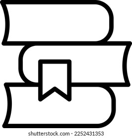 Books vector icon, library symbol illustration on white background..eps