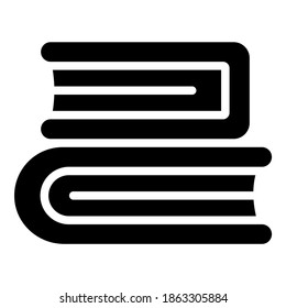 icono vector de libros, icono de escuela y educación
