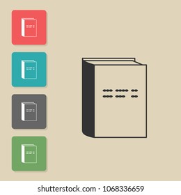 Books - vector icon. Symbol for web, infographics, print design and mobile UX/UI kit. Vector illustration, EPS10.