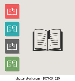 Books - vector icon. Symbol for web, infographics, print design and mobile UX/UI kit. Vector illustration, EPS10.