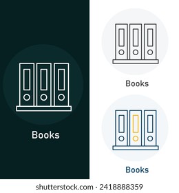 Books Vector Illustration Icon Design