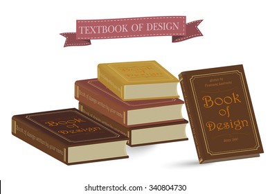Books vector illustration isolated.