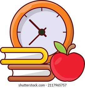 books Vector illustration isolated on a transparent background. vector line flat icons for concept or web graphics.