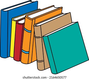 Books  vector illustration isolated on white background