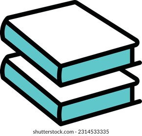 ilustración de libros Vector en un fondo transparente. Símbolos de calidad superior. Iconos vectoriales de color de línea para el concepto y el diseño gráfico.