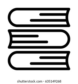 Books Vector Line Icon