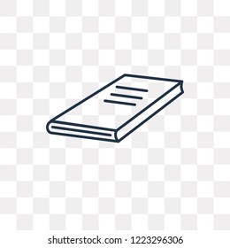 Books vector outline icon isolated on transparent background, high quality linear Books transparency concept can be used web and mobile