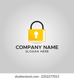 BookSecurity logo design icon element vector