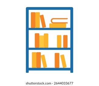 Bookshelf Bookcase Education Library Storage Icon