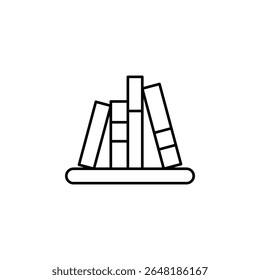 bookshelf, books, library, shelf icon