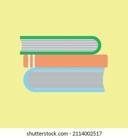 Ilustración de vectores planos de caricatura de biblioteca