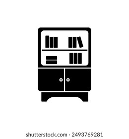 bookshelf concept line icon. Simple element illustration. bookshelf concept outline symbol design.