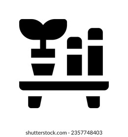 bookshelf glyph icon. vector icon for your website, mobile, presentation, and logo design.