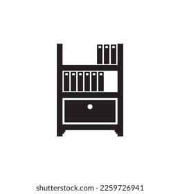 bookshelf icon , bookstore icon vector