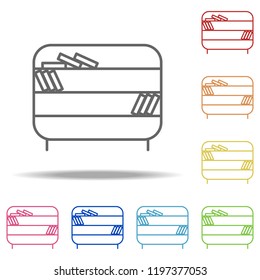 bookshelf icon. Elements of Web in multi colored icons. Simple icon for websites, web design, mobile app, info graphics