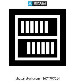 bookshelf icon or logo isolated sign symbol vector illustration - high quality black style vector icons
