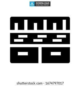 bookshelf icon or logo isolated sign symbol vector illustration - high quality black style vector icons
