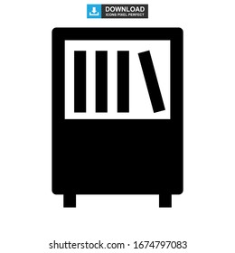 bookshelf icon or logo isolated sign symbol vector illustration - high quality black style vector icons

