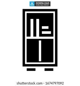 bookshelf icon or logo isolated sign symbol vector illustration - high quality black style vector icons
