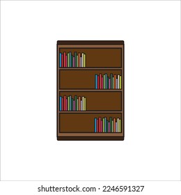 bookshelf icon logo vector design