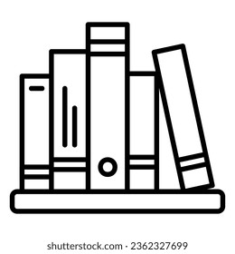 Icono de estantería para almacenar archivos y bibliotecas