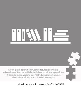 Bookshelf   icon Vector design.