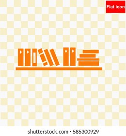 Bookshelf   icon Vector design.