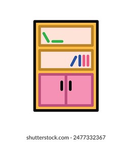 bookshelf icon vector design template elegant style