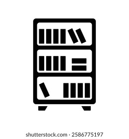 bookshelf icon vector design template simple and clean