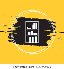 Ilustración de vectores de icono de biblioteca Eps10