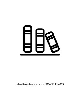 Bookshelf icon vector illustration symbol design