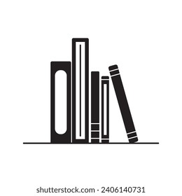 diseño de logotipo de ilustraciones vectoriales de icono de estantería