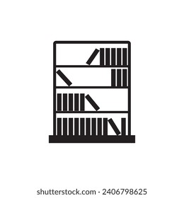 bookshelf icon vector ilustration logo design