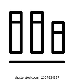 Bookshelf Icon Vector Symbol Design Illustration