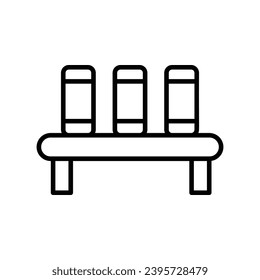 bookshelf icon with white background vector stock illustration