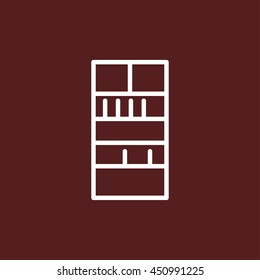 bookshelf line icon