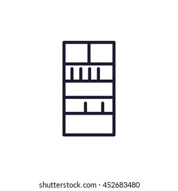 bookshelf line icon