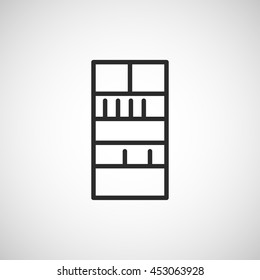 bookshelf line icon