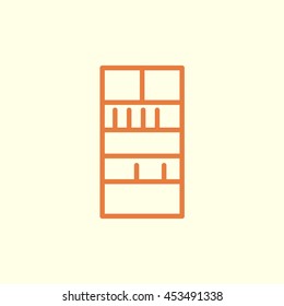 bookshelf line icon