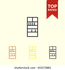 bookshelf line icon