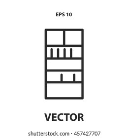 bookshelf line icon