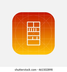 bookshelf line icon