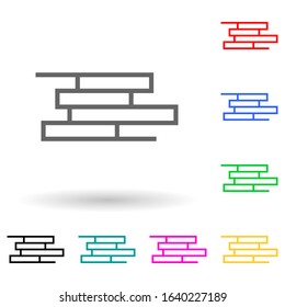 bookshelf multi color style icon. Simple glyph, flat vector of furniture icons for ui and ux, website or mobile application