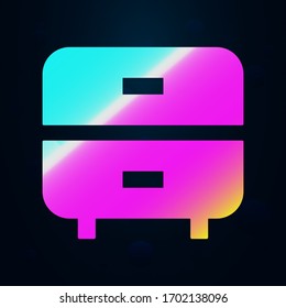 Bookshelf nolan icon. Simple thin line, outline vector of furniture icons for ui and ux, website or mobile application