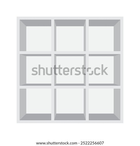 bookshelf, square rack, box shelf display white, display box