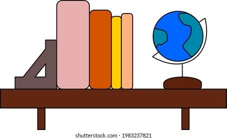 libros de texto de iconos vectoriales de biblioteca