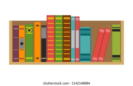 Bookshelf vector illustration