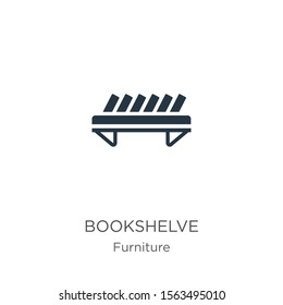 Bookshelve icon vector. Trendy flat bookshelve icon from furniture collection isolated on white background. Vector illustration can be used for web and mobile graphic design, logo, eps10